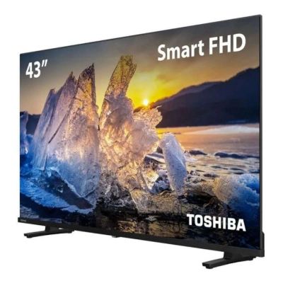 Smart TV 43" Full Hd Toshiba Dled Vidaa TB021M Preto Bivolt