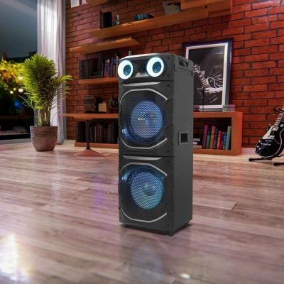 Caixa de Som Amplificada Flash Lights Philco 2400W Bivolt PCX24000