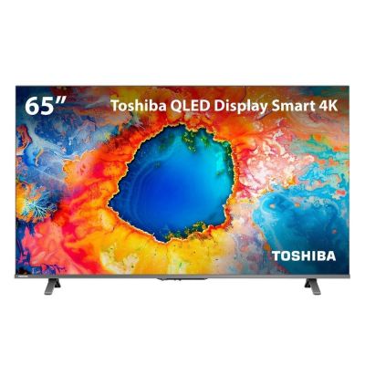 Smart TV 65" Qled 4K Toshiba TB036M 65C450NS Google TV Wi-Fi 