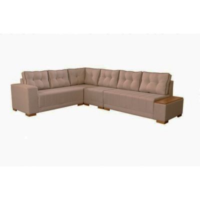 Sofá Canto New Blumenau 3049 Bege 3,05 x 2,36 sem Puff Lufer