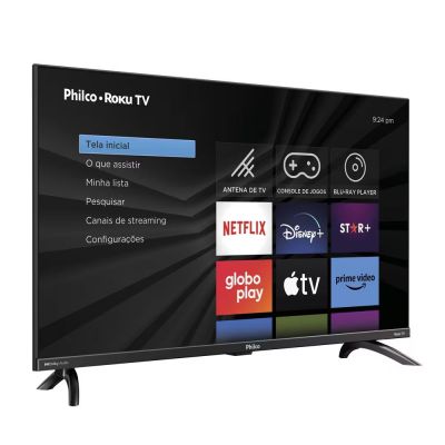 Smart Tv 32" HD Philco LED PTV32G7PR2CGB Roku Tv Borda Infinita 