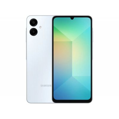 Smartphone Samsung Galaxy A06 Branco 128/4GB RAM 6,7" Câm. Dupla + Selfie 8MP