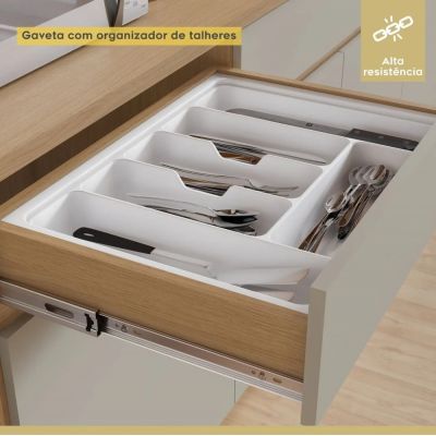 Armário Madeira Kit Realeza 1,60m MDF Carvalho/Greice Nesher