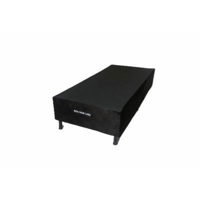 Box Solteiro Base NEW LARE 88x188x30 Suede Preto Nosso Sonho