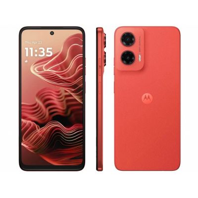Smartphone Motorola Moto G35 Coral 5G 256/4+8GB 6,7" Câm. Dupla AI 50MP + Selfie 16MP