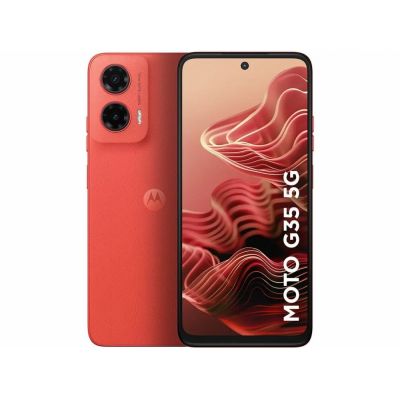Smartphone Motorola Moto G35 Coral 5G 256/4+8GB 6,7" Câm. Dupla AI 50MP + Selfie 16MP
