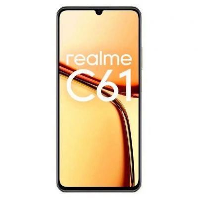 Smartphone Realme C61 Dourado RMX3930 256G/4GB NFC Tela 6.74 Câmera A.I. 50MP