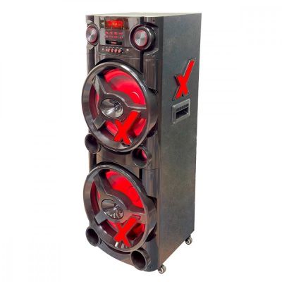 Caixa de Som Amvox New ACA2900 Led 2900W Bluetooth USB SD Bivolt Preto