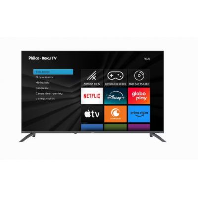 Smart TV 50" HD LED SMART 4K Philco PTV50VA4REGB Roku Tv 