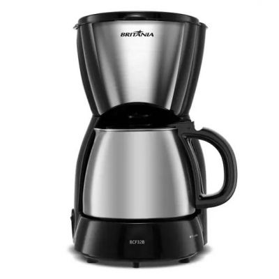 Cafeteira Elétrica Britânia 32 xícaras 1,2L BCF32B Jarra em Inox 800W 110V