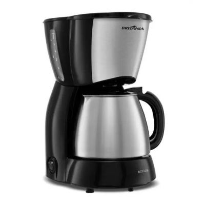 Cafeteira Elétrica Britânia 32 xícaras 1,2L BCF32B Jarra em Inox 800W 110V