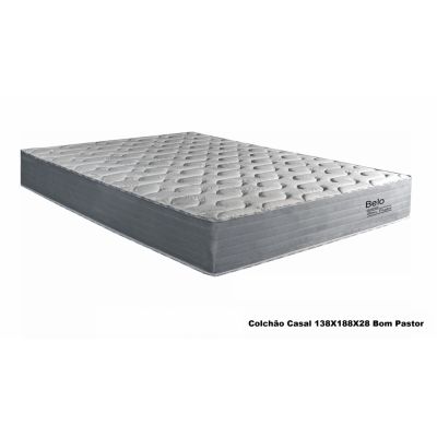 Colchão Casal Molas Pocket Belo 138X188X28 Cinza Bom Pastor 