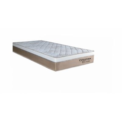 Colchão Solteiro Espuma D28 Ortomax 88X188X28 Branco/Bege Bom Pastor