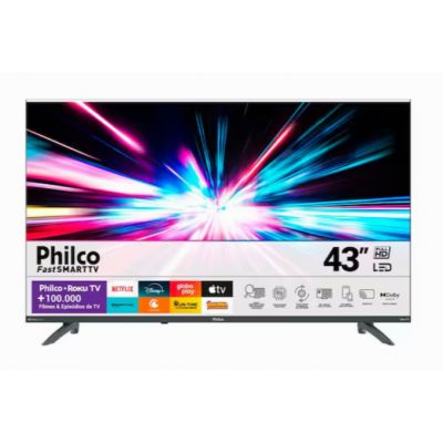 Smart TV 43" Philco Full HD LED Roku TV Wi-fi Dolby Audio