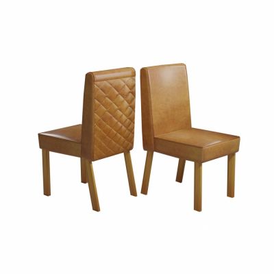 Cadeira Rimini Premium Kit 02un Naturale 9001 Bom Pastor 
