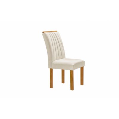 Cadeira Dubai kit 02un Cinamomo/Bege 169 Cel Móveis 