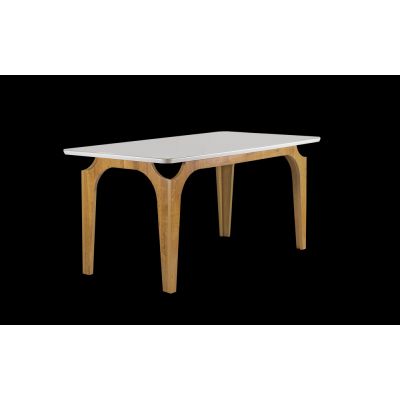 Mesa Fortaleza 170x90 Smart plus Cinamomo/Off White Cel Móveis 