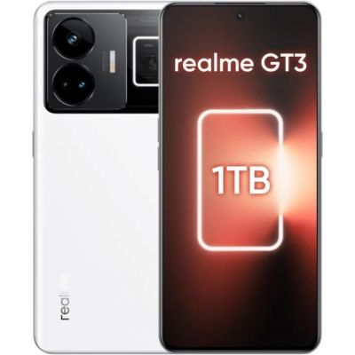 Celular Realme GT3 5G White RMX3709 1TB 16GB RAM 5G Tela 6,74 NFC 240W  Câm.Tripla 50MP