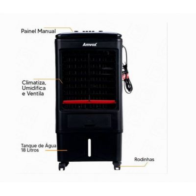 Climatizador de Ar ACL018 Amvox 3 em 1 18L Preto 110V
