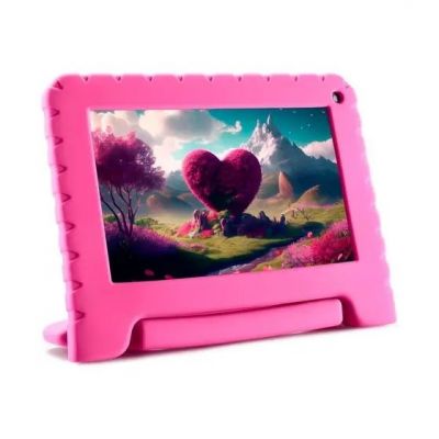 Tablet 7'' Kid Pad Multi Rosa Nb411  4Gb Ram 64Gb Wi-Fi Usb Multilaser