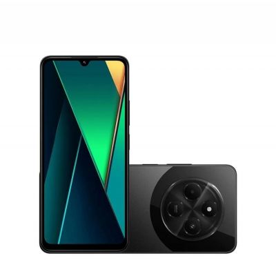 Smartphone Xiaomi Poco C75 Preto 256/8+8GB 6,88" Câmera IA dupla 50MP Selfie 13MP