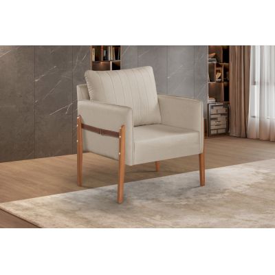 Poltrona Orion Linho Bege 1053 House Deccor