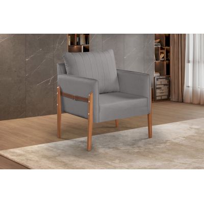 Poltrona Orion Linho Cinza 1047 House Deccor
