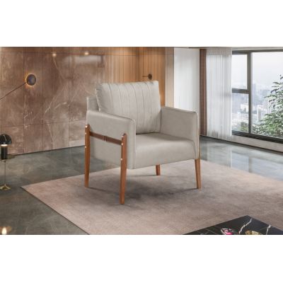 Poltrona Orion Recouro Bege Nice 01 House Deccor