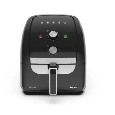 Air Fryer Fritadeira Elétrica Itatiaia 8L AFITA1003 Preta 1900W 110 Volts 