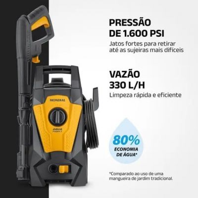 Lavadora de Alta Pressão Mondial  LAP-01-GY Aqua Power I 60hz 1400W 110V