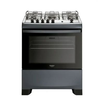 Fogão 5 Bocas Dako Supreme a Gás Automático Titanium Bivolt