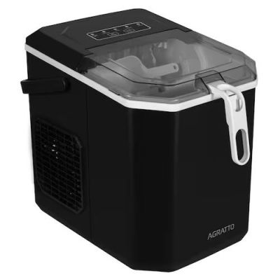Máquina de Gelo Portátil Agratto 12 kg Preta 127v