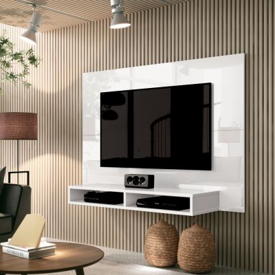 Painel Fox 1.20m p/ TV de até 43" Branco EDN Móveis 