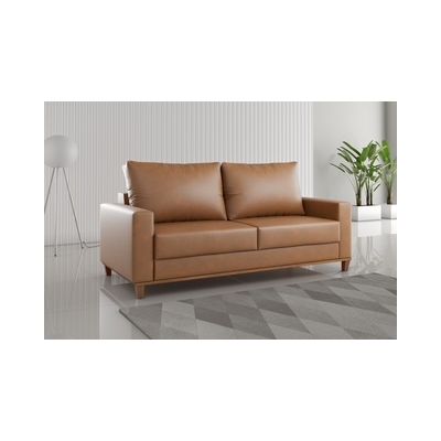 Sofá 3 lugares Living Palazo 1.80m Corino Durango Viero Móveis