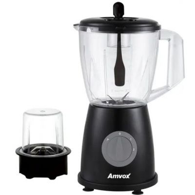Liquidificador 600W 1,8L Amvox ALQ 600 2 Vel Black 110V