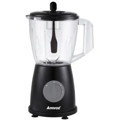 Liquidificador 600W 1,8L Amvox ALQ 600 2 Vel Black 110V