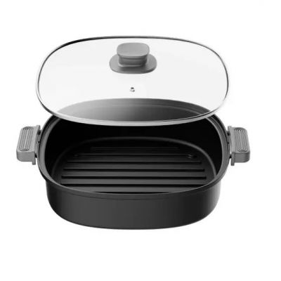 Fritadeira Air Fryer com Função Panela Elétrica Reverse 2 em 1 127v Cesto de Vidro 5l Arf 1150 Preto