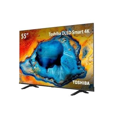 Smart TV 55” Toshiba 4K Dled UHD 55C350NS com VIDAA 