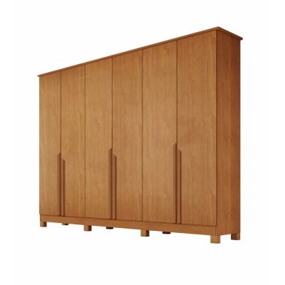 Guarda Roupas Bianca 2.30m 6 portas MDF Nature Bianchi