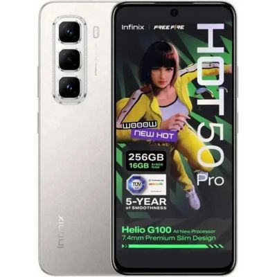 Smartphone Infinix HOT 50 Pro NFC Dual SIM 256/ 16GB (8+8GB) Tela 120Htz de 6,78" Câmera Dupla 50MP