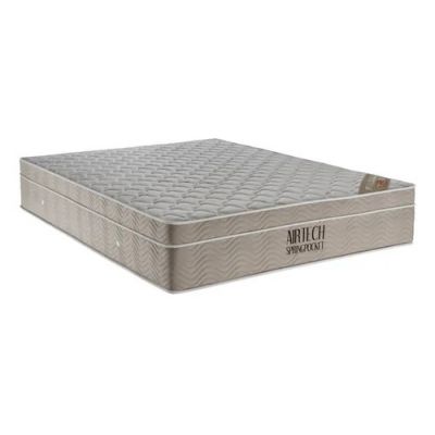 Colchão Casal Molas Pocket Airtech Springer 138x188x25cm Bege Ortobom