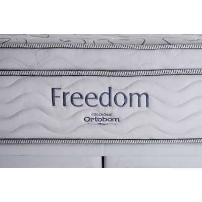Colchão Casal Molas Freedom 138X188X32 Branco/Cinza Ortobom