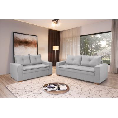 Sofá 2 e 3 lugares Florianópolis 3055 1,60/2,10m Cinza 2114 Lufer