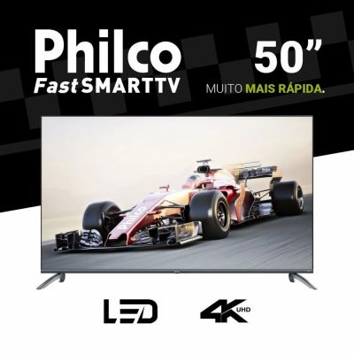 Smart TV 50" Philco 4K LED UHD Android Wi-fi Dolby Audio