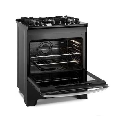 Fogão de Piso Electrolux 05 Bocas Efficient Mesa de Vidro, Grades Individuais de Ferro Fundido - FE5