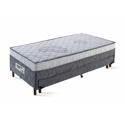 Colchobox Solteiro c/ cama Auxiliar Vitta D28 088x188x60 Cinza América Colchões