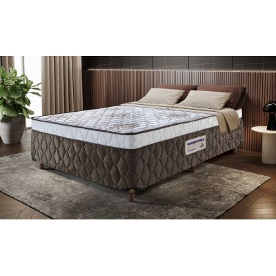 Colchobox Casal Plennus Molas Ensacadas 138x188x50 Marrom América Colchões