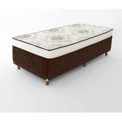 Colchobox Solteiro Plennus Molas Ensacadas 88x188x50 Marrom América Colchões