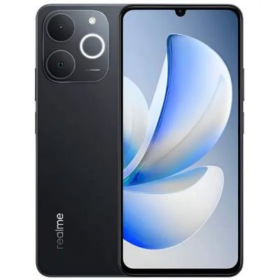 Smartphone Realme Note 70 Obsidian Black 256/8+16GBGB  6.74 Câmera Dupla Bateria 6.000 mAh