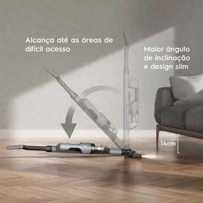 Aspirador de Pó Vertical Sem Fio Electrolux ERG018 Ergorápido 2 em 1 Cinza 90W Bivolt